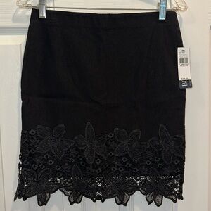 NWT Black lace skirt